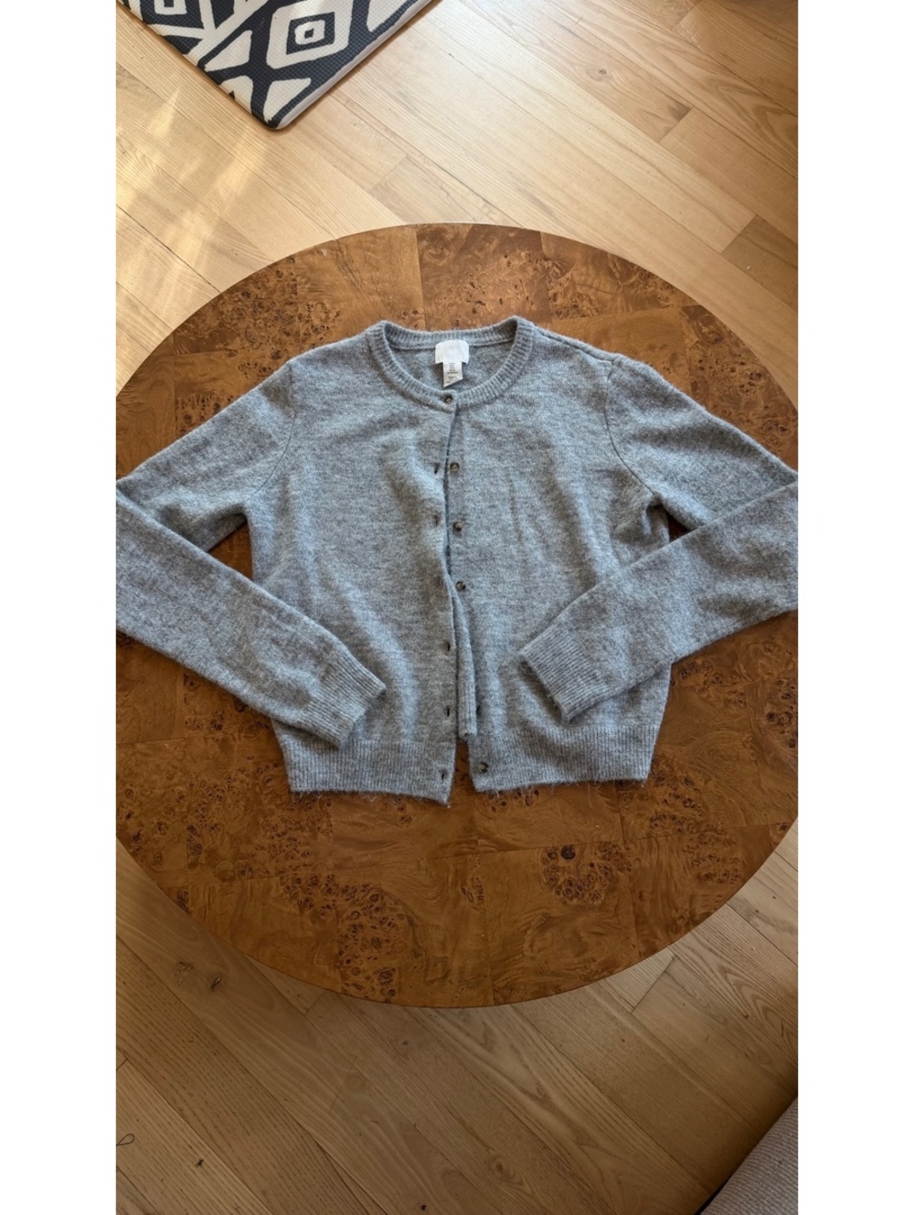 H&M Women's Gray Button-Up Cardigan Sweater
